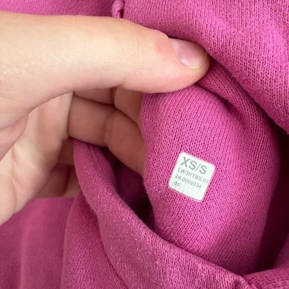 Lululemon Athletic Scuba Oversized Funnel Neck 1/2 Zip Jacket Pink Size XS/S - Picture 8 of 8